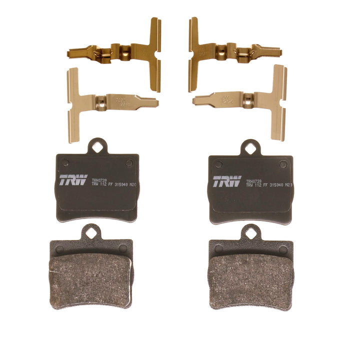 Rear Disc Brake Pad Set for Mercedes-Benz C230 1997 - 1998 TRW Pro TRH0739
