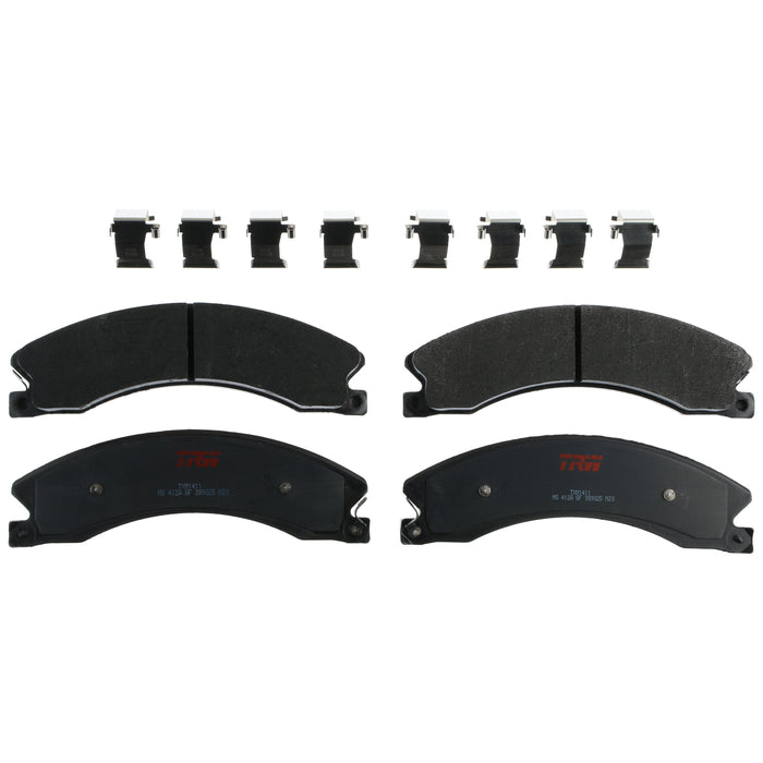 Rear, Front Disc Brake Pad Set for Chevrolet Silverado 2500 HD 2011 - 2019 TRW Ultra TXM1411