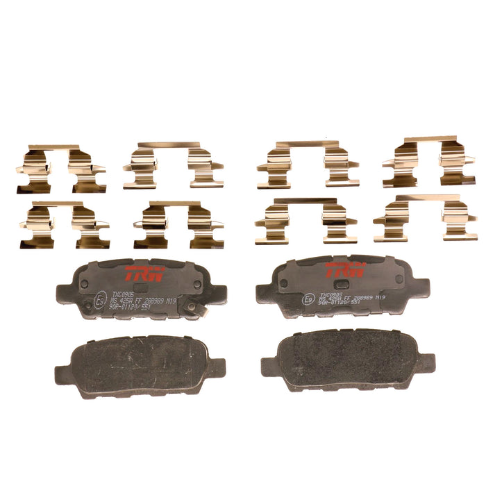 Rear Disc Brake Pad Set for Nissan Altima 2002 - 2010 TRW Ultra TXC0905