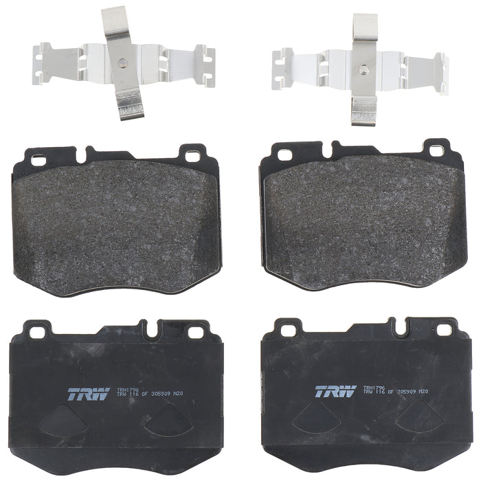 Front Disc Brake Pad Set for Mercedes-Benz C300 2015 - 2017 TRW Pro TRH1796