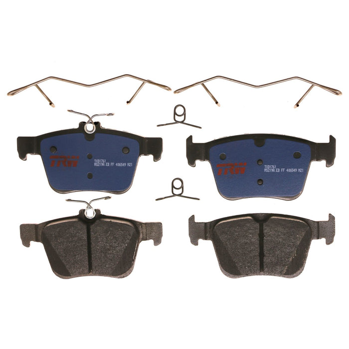 Rear Disc Brake Pad Set for Audi A3 Sportback e-tron 2016 - 2017 TRW Blue TXD1761