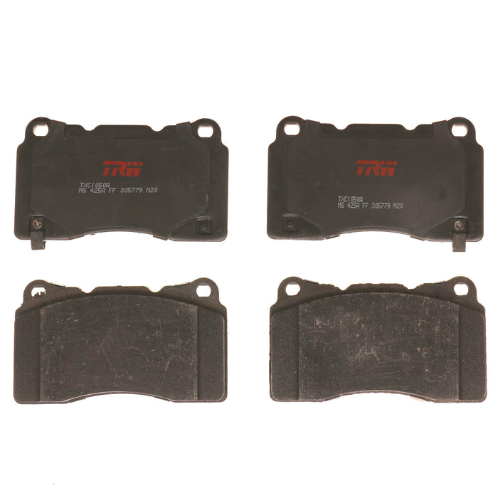 Front Disc Brake Pad Set for Hyundai Genesis Coupe 2010 - 2016 TRW Ultra TXC1050A