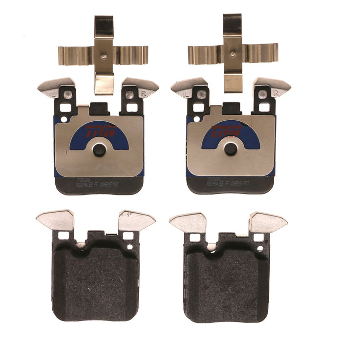 Rear Disc Brake Pad Set for BMW ActiveHybrid 3 2013 - 2015 TRW Blue TXD1656