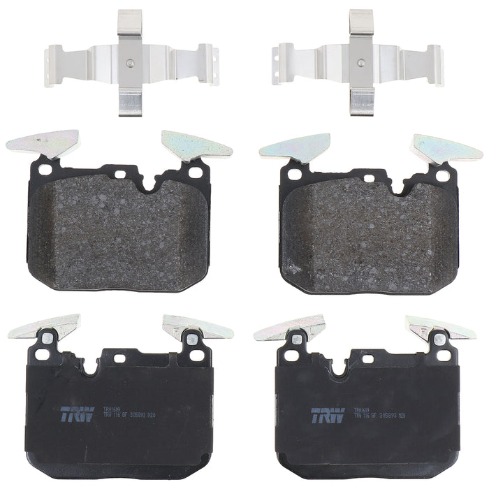 Front Disc Brake Pad Set for BMW 328i 2012 - 2016 TRW Pro TRH1609