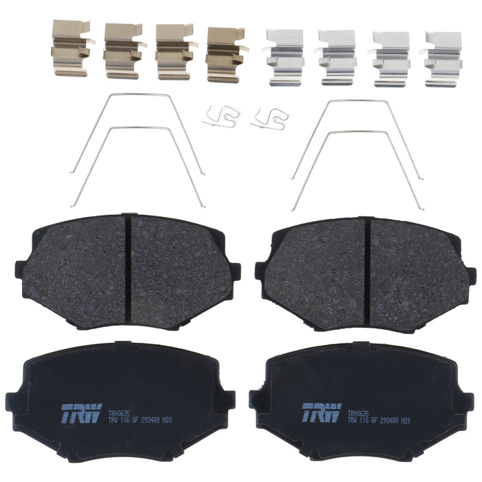 Front Disc Brake Pad Set for Mazda Miata 1994 - 1997 TRW Pro TRH0635