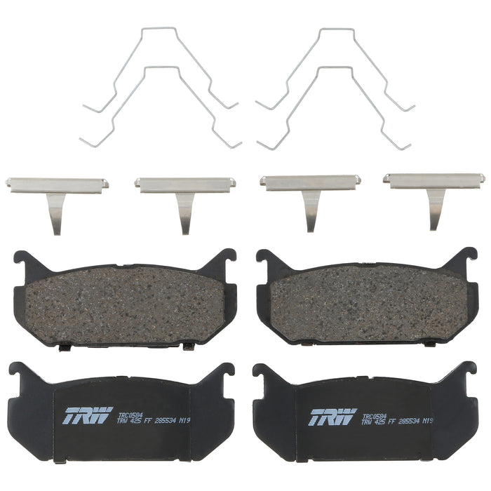 Rear Disc Brake Pad Set for Mazda 626 1993 - 2002 TRW Pro TRC0584