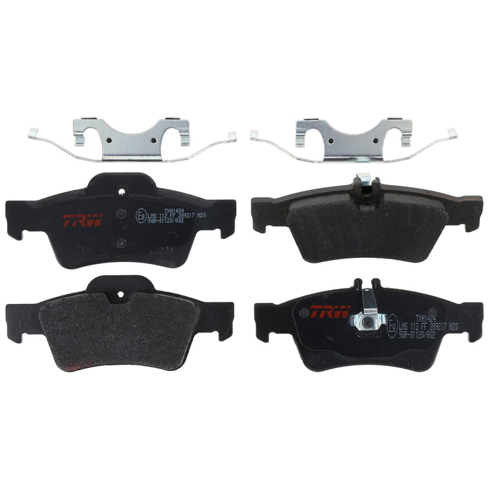 Rear Disc Brake Pad Set for Mercedes-Benz E350 2010 - 2016 TRW Ultra TXH1424