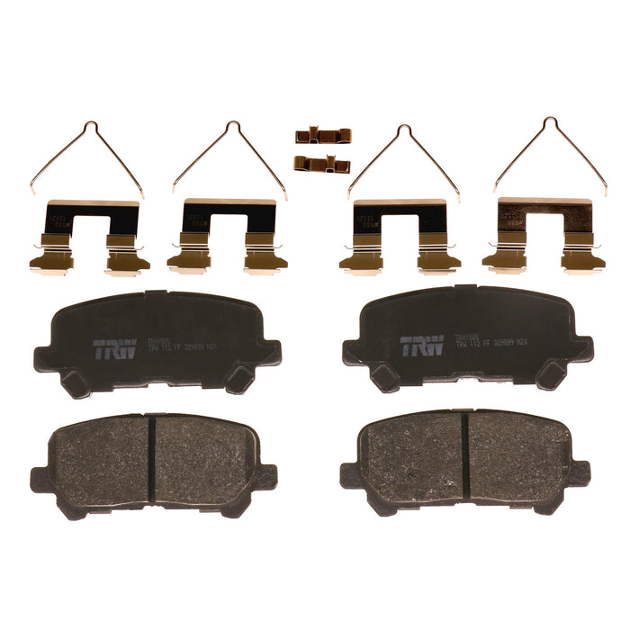 Rear Disc Brake Pad Set for Honda Pilot 2012 - 2015 TRW Pro TRH1585