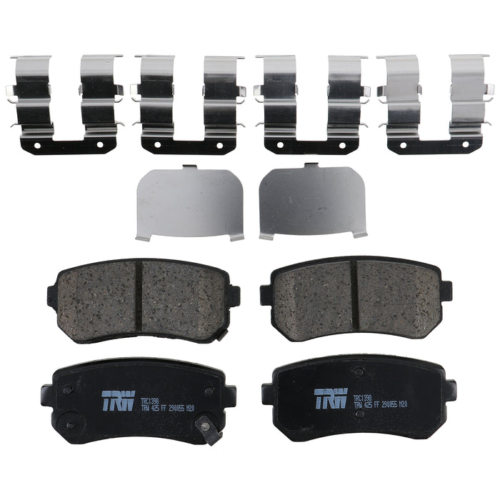 Rear Disc Brake Pad Set for Hyundai Tucson 2010 - 2017 TRW Pro TRC1398