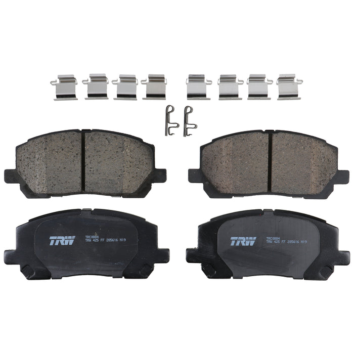Front Disc Brake Pad Set for Toyota Highlander 2001 - 2007 TRW Pro TRC0884