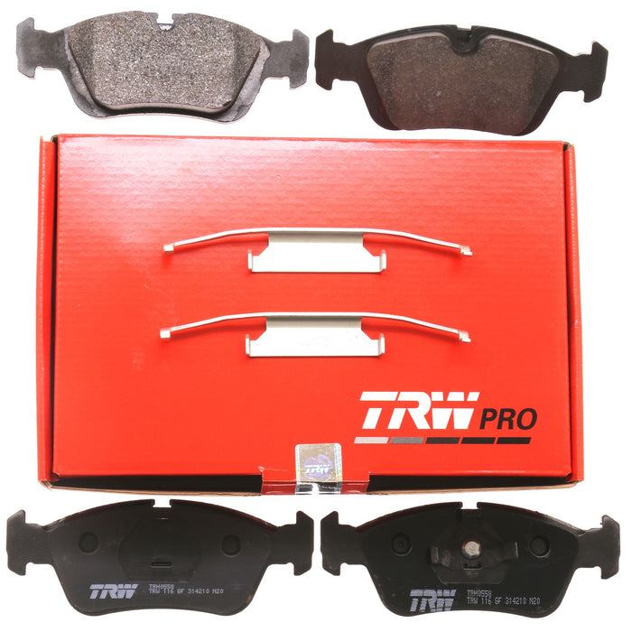 Front Disc Brake Pad Set for BMW Z3 1996 - 1999 TRW  Pro TRH0558