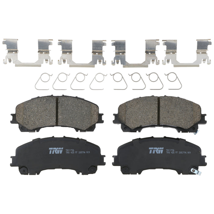 Front Disc Brake Pad Set for Nissan Rogue 2014 - 2019 TRW Pro TRC1736