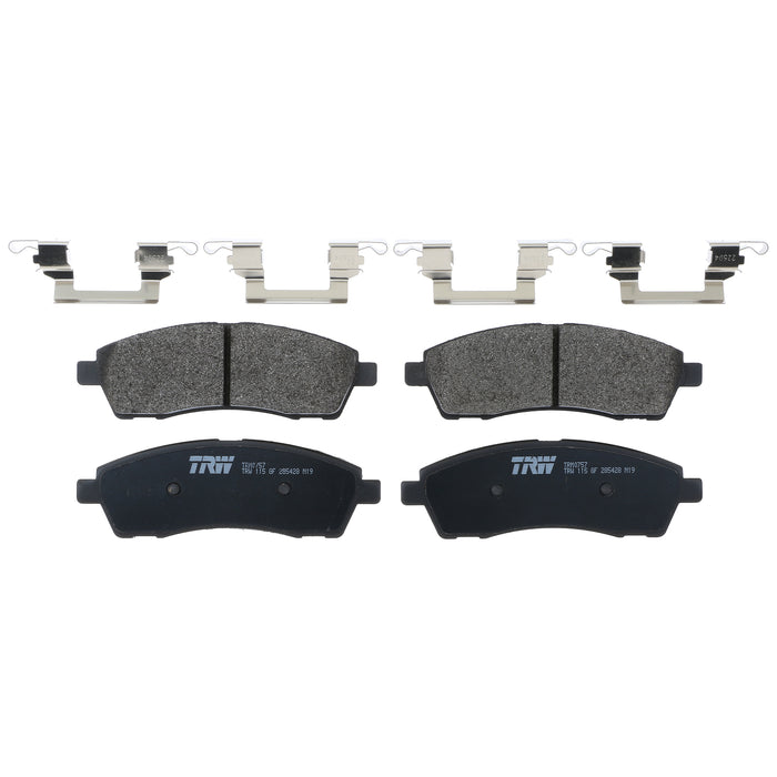 Rear Disc Brake Pad Set for Ford F-250 Super Duty 1999 - 2004 TRW Pro TRM0757