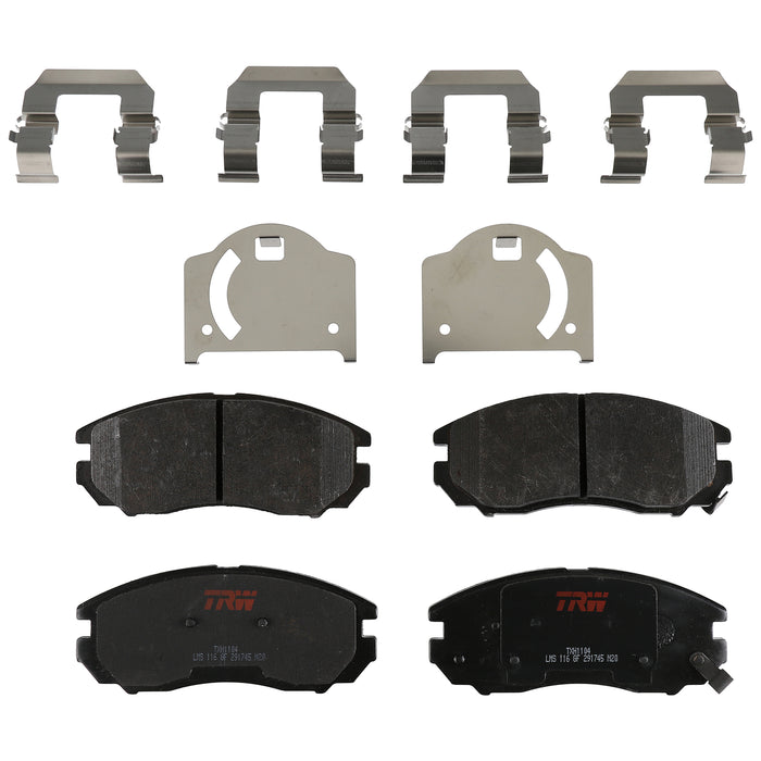 Front Disc Brake Pad Set for Hyundai Tiburon 2005 TRW Ultra TXH1104