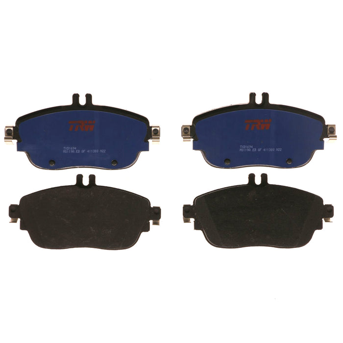 Front Disc Brake Pad Set for Mercedes-Benz B Electric Drive 2014 - 2015 TRW Blue TXD1694