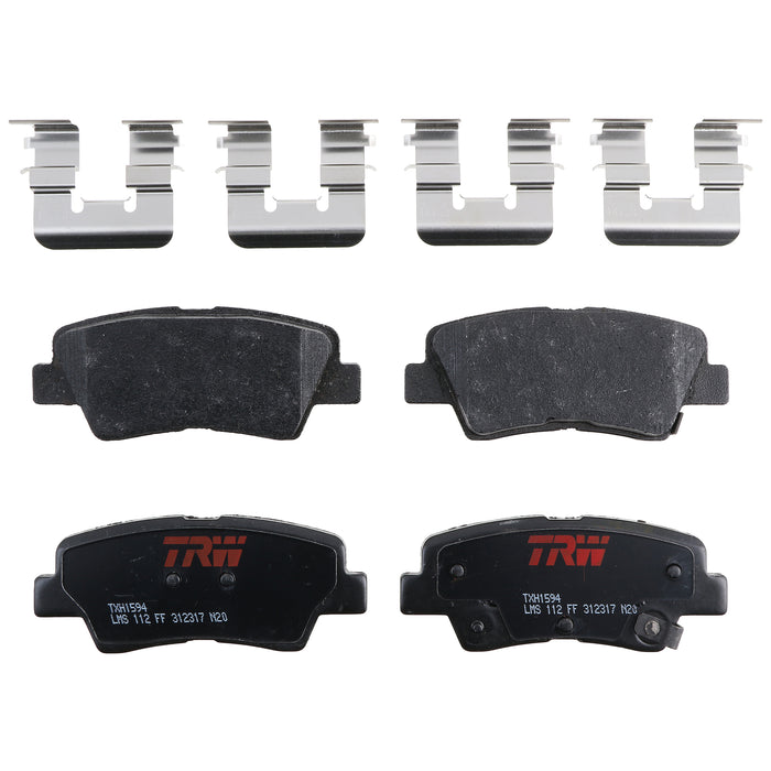Rear Disc Brake Pad Set for Hyundai Sonata 2015 TRW Ultra TXH1594