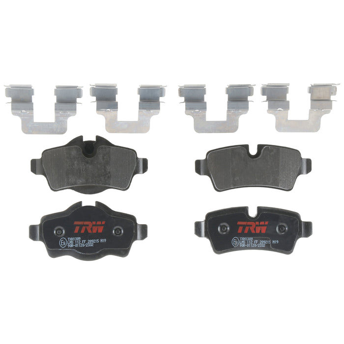 Rear Disc Brake Pad Set for Mini Cooper 2007 - 2015 TRW Ultra TXH1309