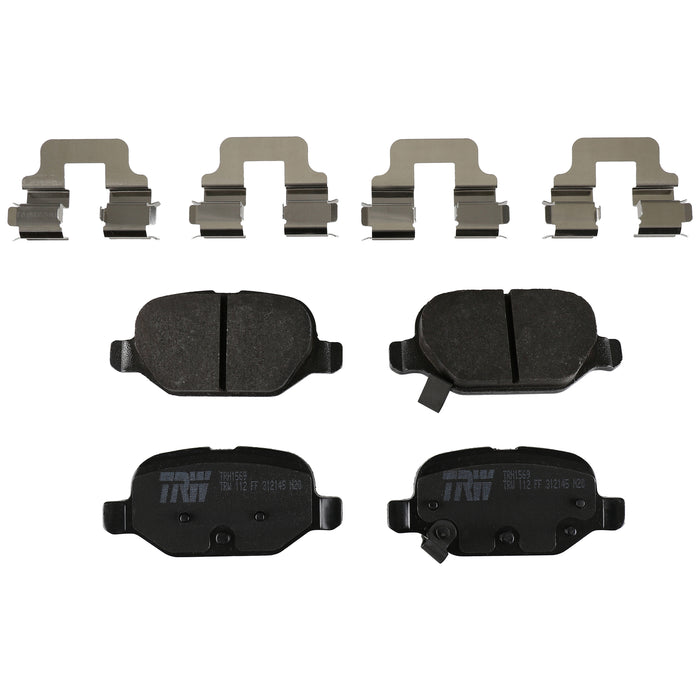 Rear Disc Brake Pad Set for Fiat 500 2012 - 2019 TRW Pro TRH1569