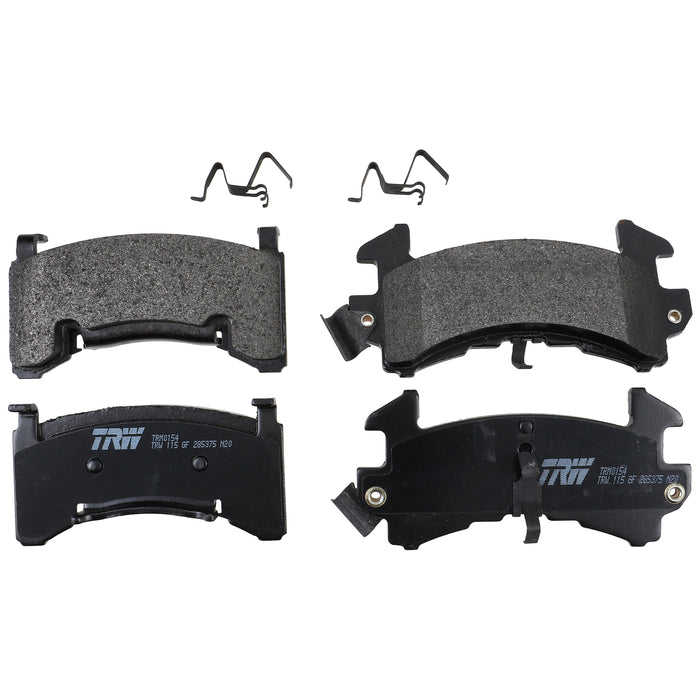 Rear, Front Disc Brake Pad Set for Chevrolet S10 1996 - 1997 TRW Pro TRM0154