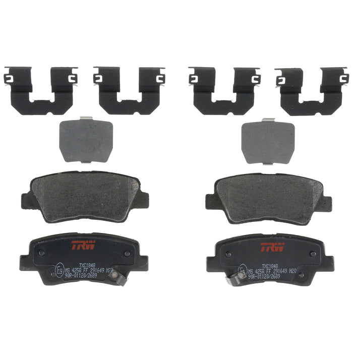 Rear Disc Brake Pad Set for Hyundai Tucson 2016 - 2018 TRW Ultra TXC1848