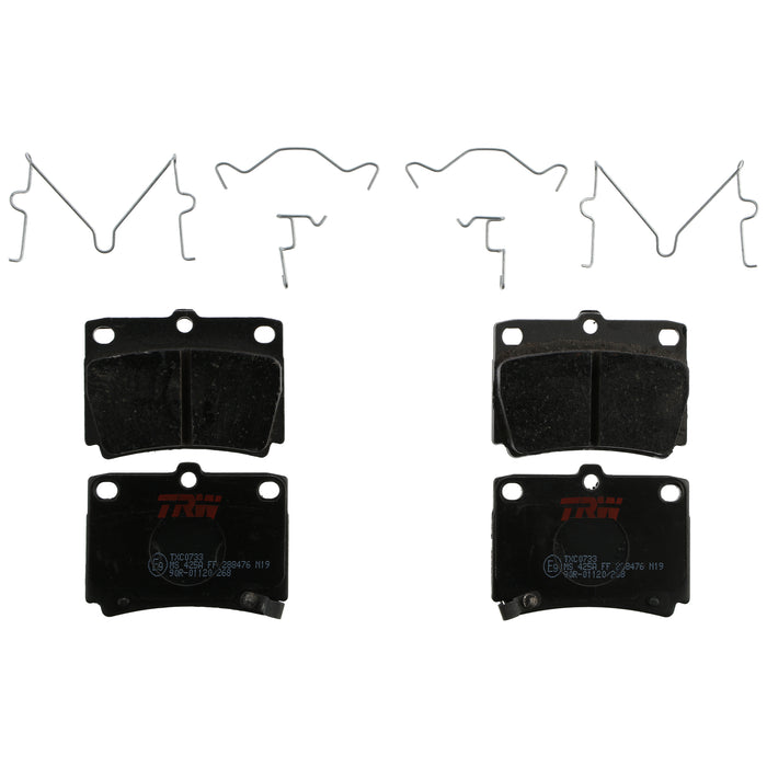 Rear Disc Brake Pad Set for Mitsubishi Montero Sport 1997 - 2004 TRW Ultra TXC0733