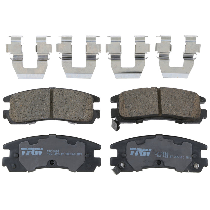 Rear Disc Brake Pad Set for Chevrolet Impala 2000 - 2010 TRW Pro TRC0698