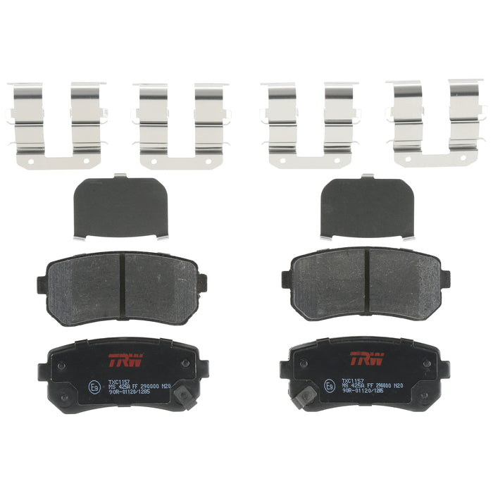 Rear Disc Brake Pad Set for Hyundai Sonata 2015 TRW Ultra TXC1157