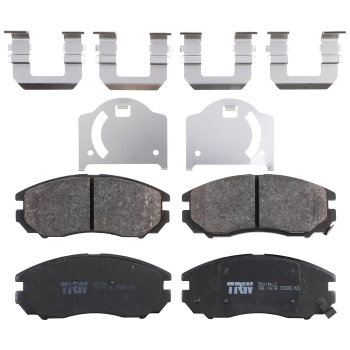 Front Disc Brake Pad Set for Hyundai Tiburon 2005 TRW Pro TRH1104