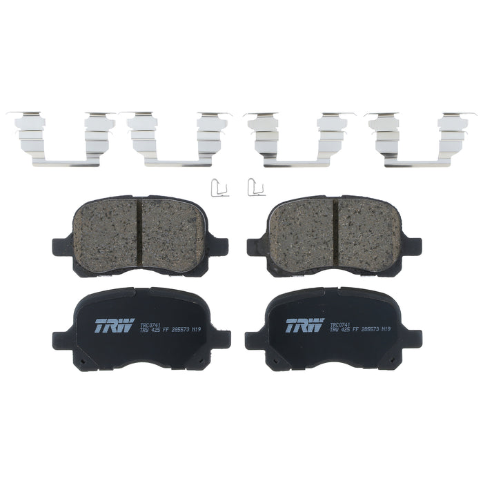 Front Disc Brake Pad Set for Toyota Corolla 1998 - 2002 TRW Pro TRC0741