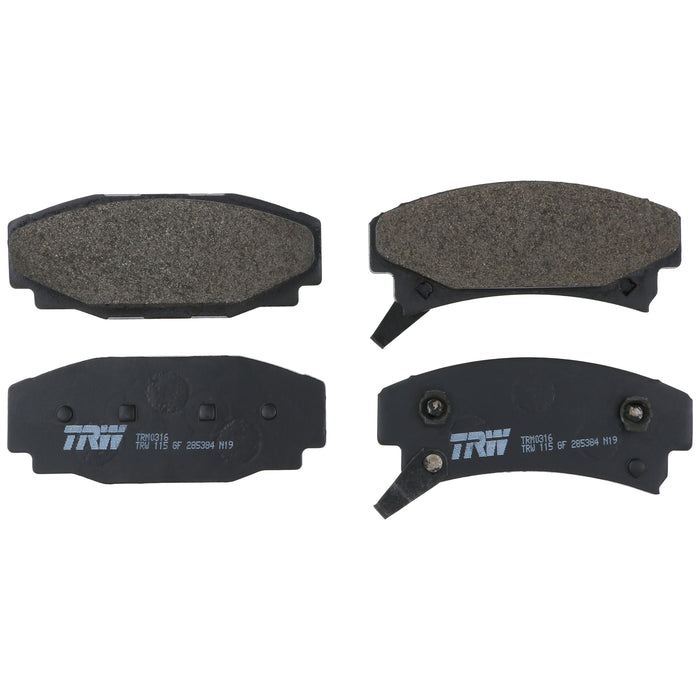 Rear Disc Brake Pad Set for Cadillac Eldorado 1986 - 1991 TRW Pro TRM0316