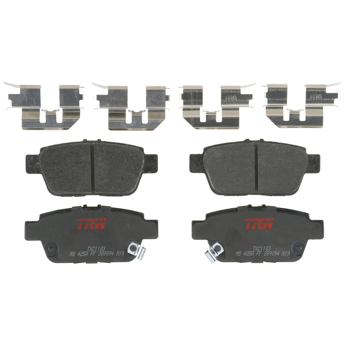 Rear Disc Brake Pad Set for Honda Ridgeline 2006 - 2014 TRW Ultra TXC1103