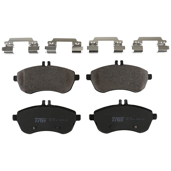 Front Disc Brake Pad Set for Mercedes-Benz C300 2008 - 2012 TRW Pro TRH1340