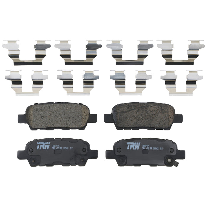 Rear Disc Brake Pad Set for Nissan Altima 2002 - 2010 TRW Pro TRC0905