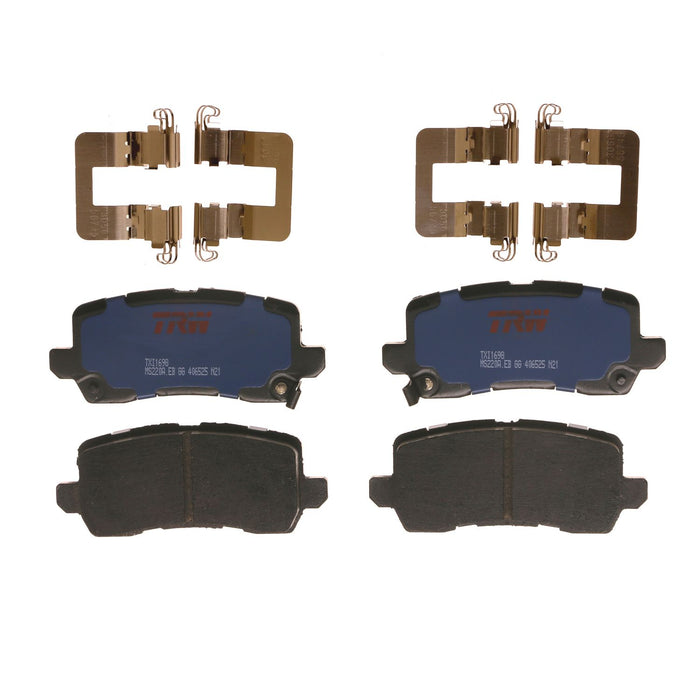 Rear Disc Brake Pad Set for Acura RLX 2014 TRW Blue TXI1698