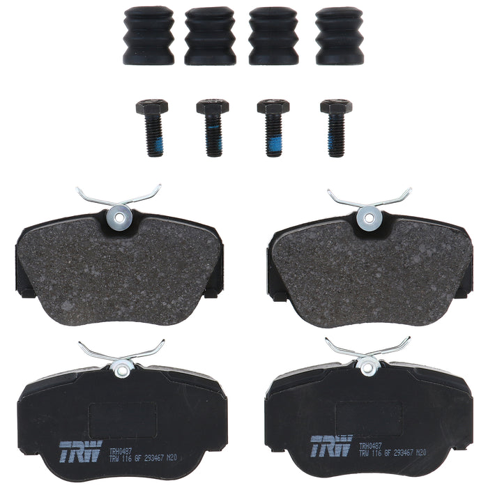 Front Disc Brake Pad Set for Mercedes-Benz 190E 1985 - 1993 TRW Pro TRH0487