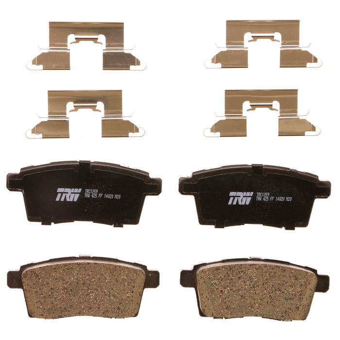 Rear Disc Brake Pad Set for Ford Edge 2007 - 2010 TRW Pro TRC1259