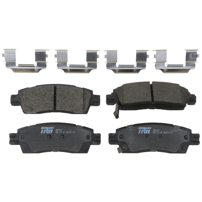 Rear Disc Brake Pad Set for Chevrolet Traverse 2011 TRW Pro TRM1507