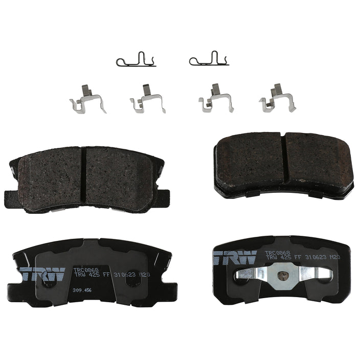 Rear Disc Brake Pad Set for Jeep Patriot 2007 - 2017 TRW Pro TRC0868