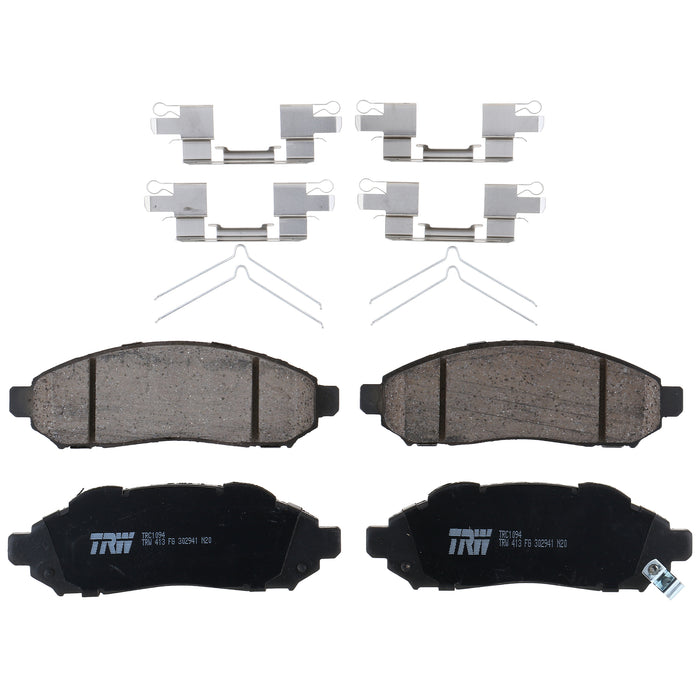 Front Disc Brake Pad Set for Nissan Frontier 2005 - 2020 TRW Pro TRC1094