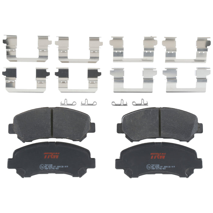 Front Disc Brake Pad Set for Nissan Rogue 2008 - 2013 TRW Ultra TXC1338