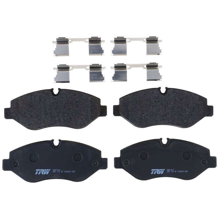 Front Disc Brake Pad Set for Mercedes-Benz Sprinter 2500 2010 - 2018 TRW Pro TRH1316