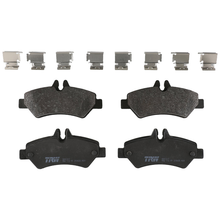 Rear Disc Brake Pad Set for Mercedes-Benz Sprinter 2500 2010 - 2018 TRW Pro TRH1317
