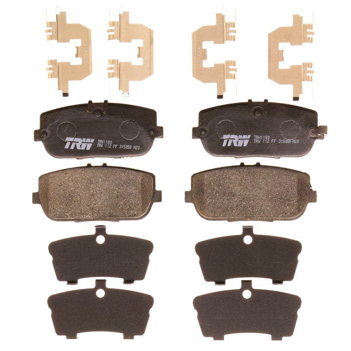 Rear Disc Brake Pad Set for Mazda MX-5 Miata 2006 - 2020 TRW Pro TRH1180