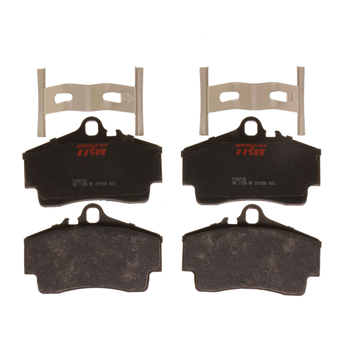 Rear, Front Disc Brake Pad Set for Porsche Boxster 1997 - 2008 TRW Ultra TXM0738
