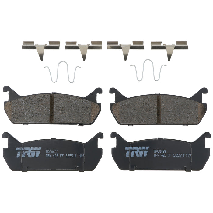 Rear Disc Brake Pad Set for Mazda Miata 1991 - 1993 TRW Pro TRC0458