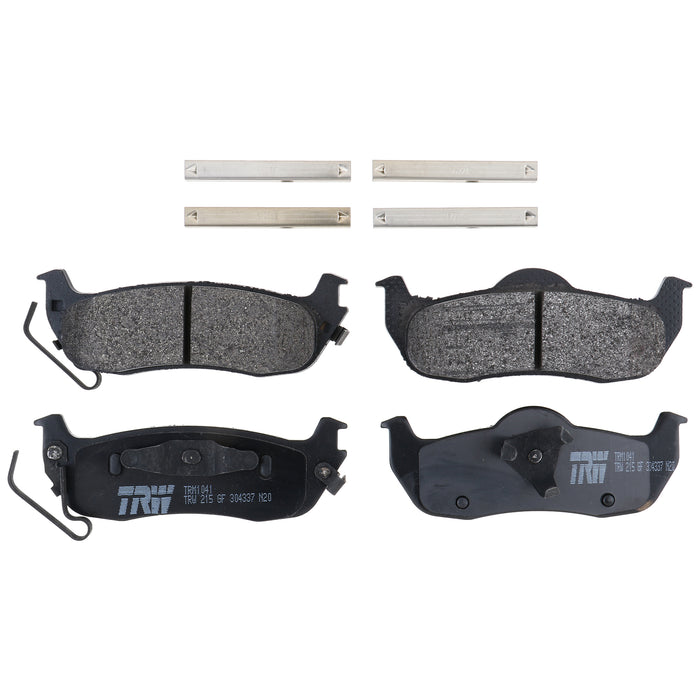 Rear Disc Brake Pad Set for Nissan TITAN 2004 - 2015 TRW Pro TRM1041