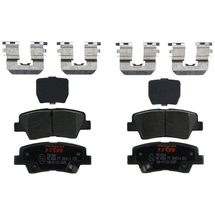 Rear Disc Brake Pad Set for Hyundai Elantra 2010 - 2016 TRW Ultra TXC1544