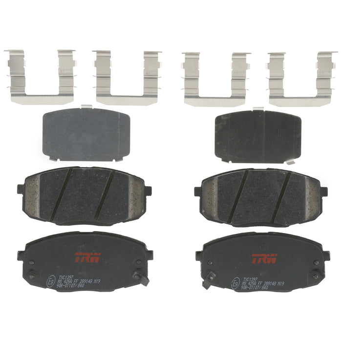 Front Disc Brake Pad Set for Hyundai Elantra 2009 - 2012 TRW Ultra TXC1397
