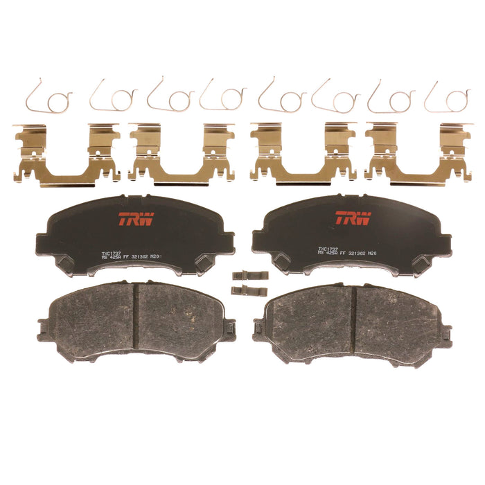 Front Disc Brake Pad Set for Nissan Rogue 2014 - 2020 TRW Ultra TXC1737