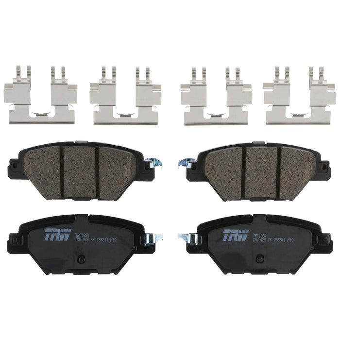 Rear Disc Brake Pad Set for Mazda CX-9 2016 - 2023 TRW Pro TRC1934